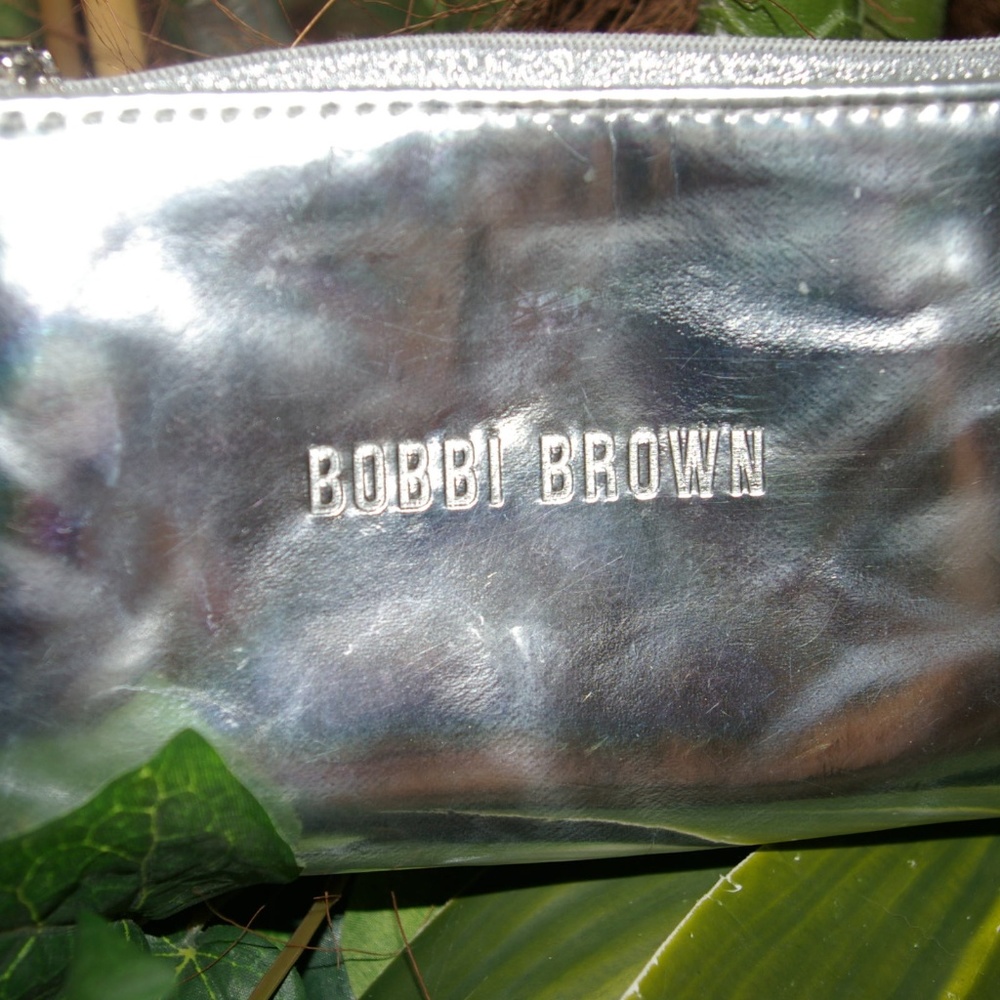 Bobbi Brown Shiny Silver Makeup Bag